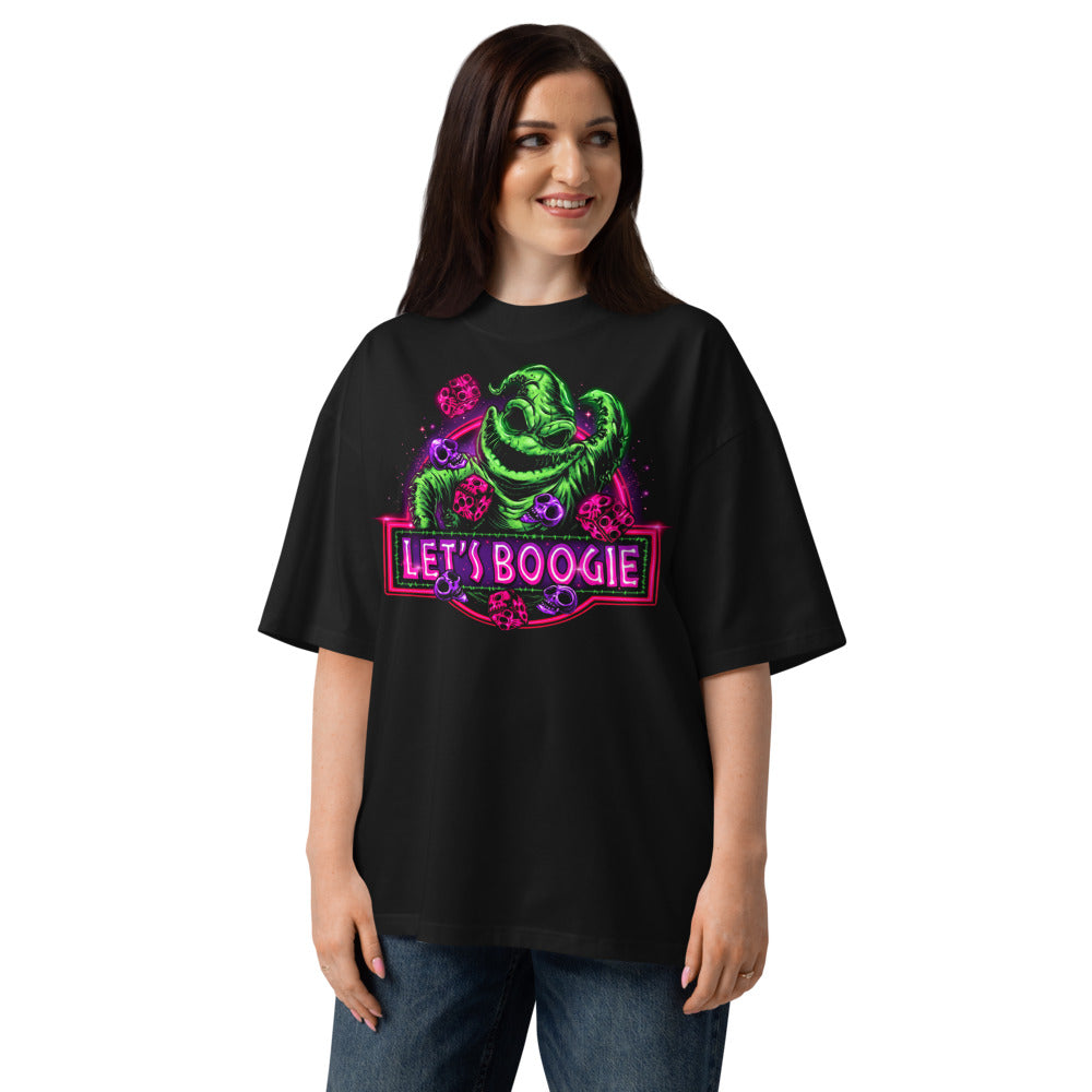 Oversize Oogie Boogie Lets Boogie Neon Dice - Modelo femenina