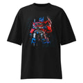 Oversize Optimus Prime Neon Paint Splatter - Frente fantasma
