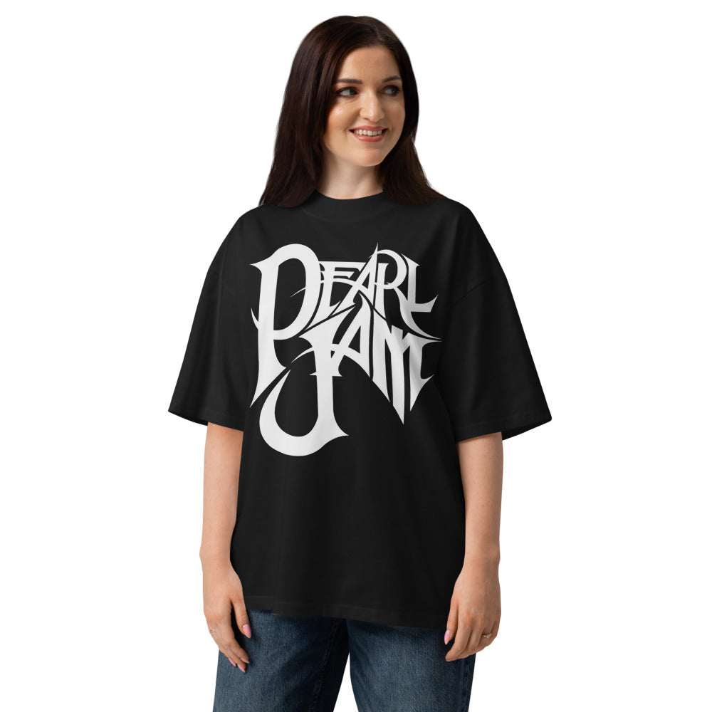 Oversize Pearl Jam Rock band - Modelo femenina