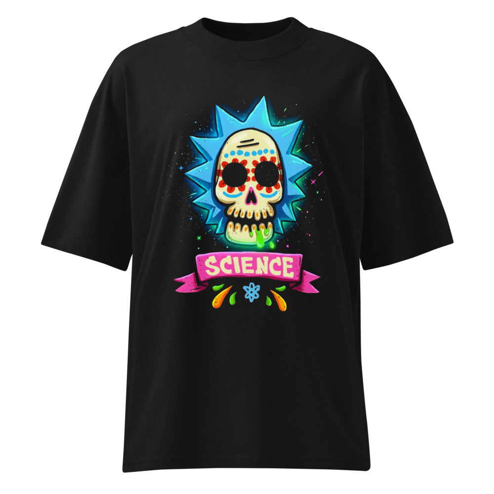 Oversize Rick Sanchez Sugar Skull Science - Frente fantasma