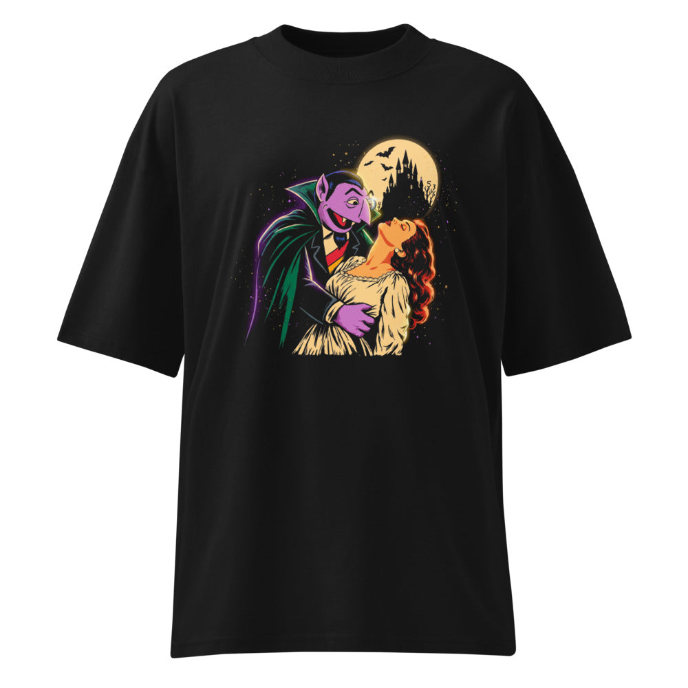 Oversize Sesame Street Count Von Count Vampire Moon - Frente fantasma