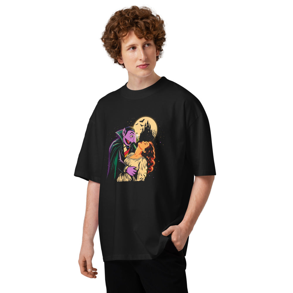 Oversize Sesame Street Count Von Count Vampire Moon - Modelo masculino