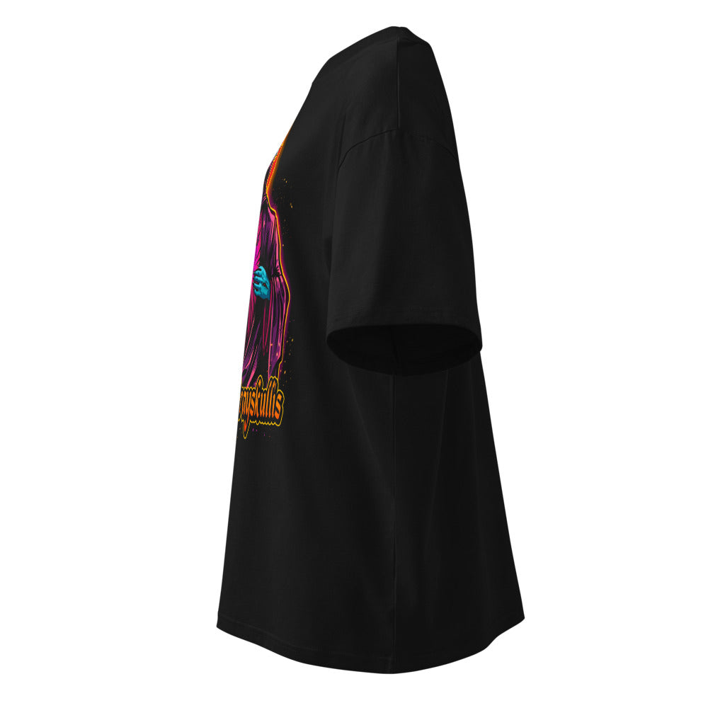Oversize Skeletor Ecclesia Grayskullis Pink Heart - Lateral fantasma