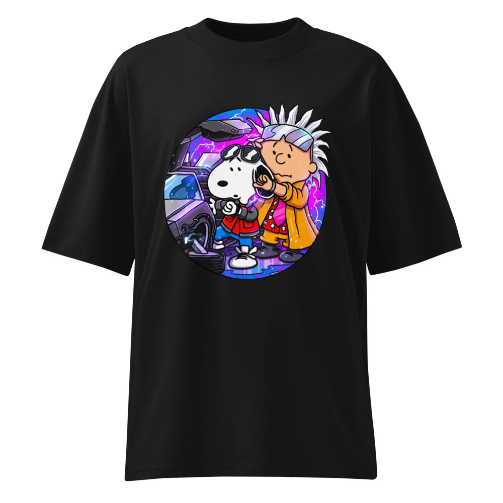 Oversize Snoopy Marty Charlie Brown Doc DeLorean - Frente fantasma
