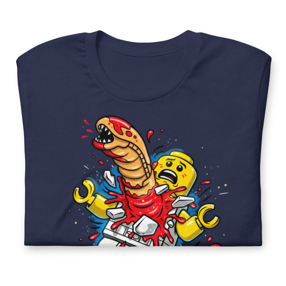 Playera Alien Brick Astronaut Surprise - Doblado