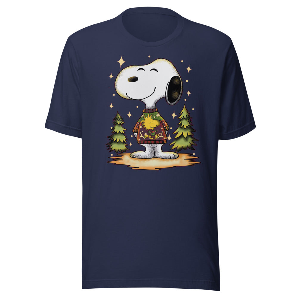Playera Beagle de Navidad - Frente grande