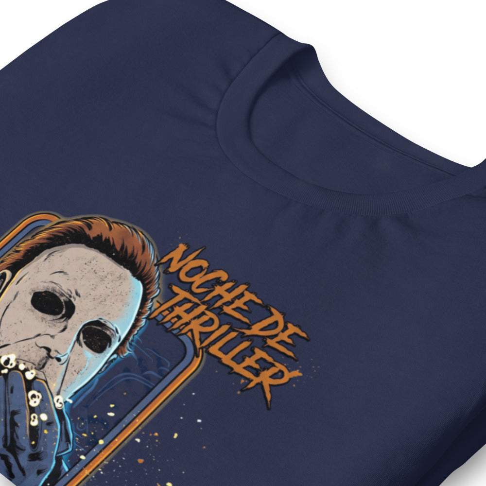 Playera Michael Myers Noche De Thriller Palomitas - Doblado zoom