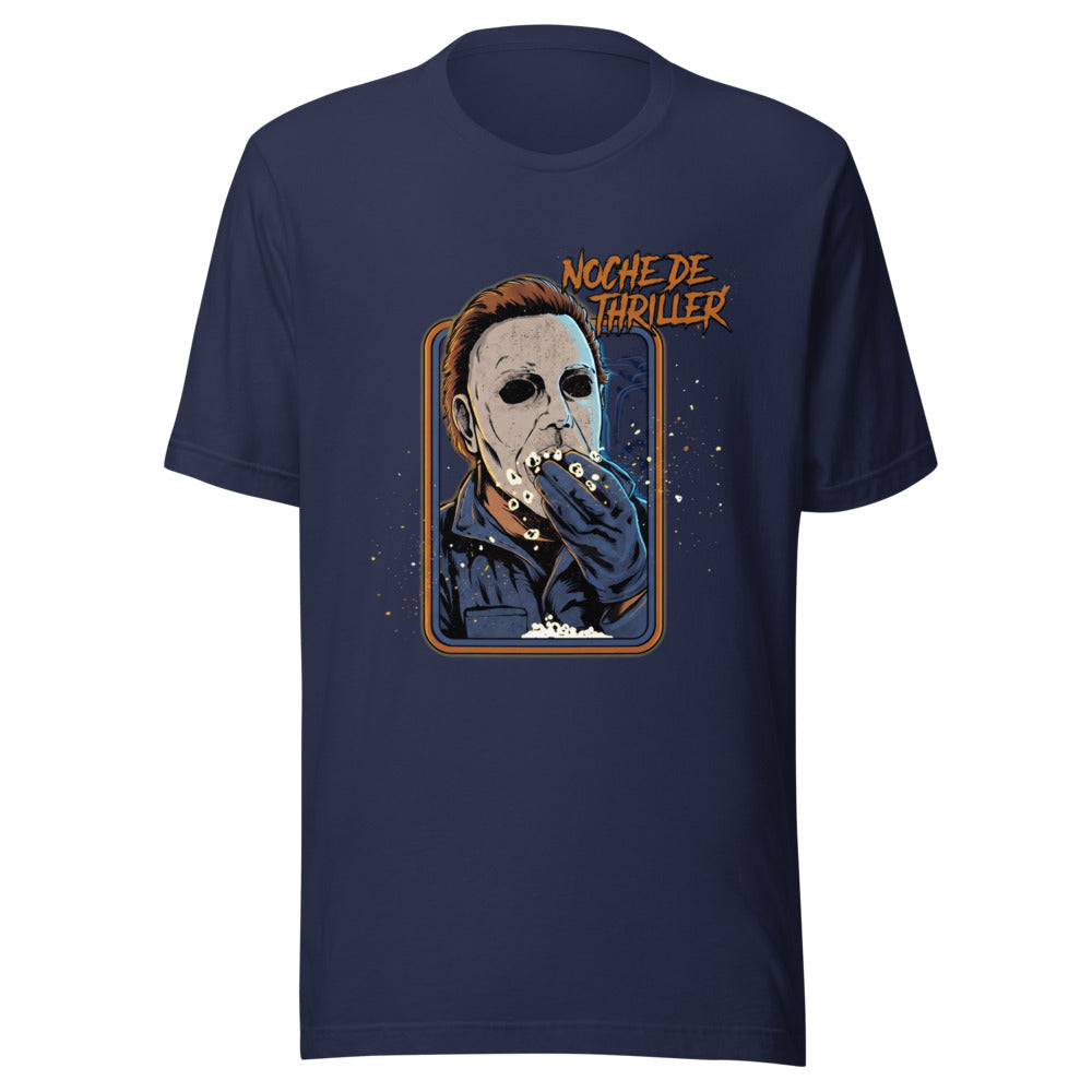 Playera Michael Myers Noche De Thriller Palomitas - Frente grande