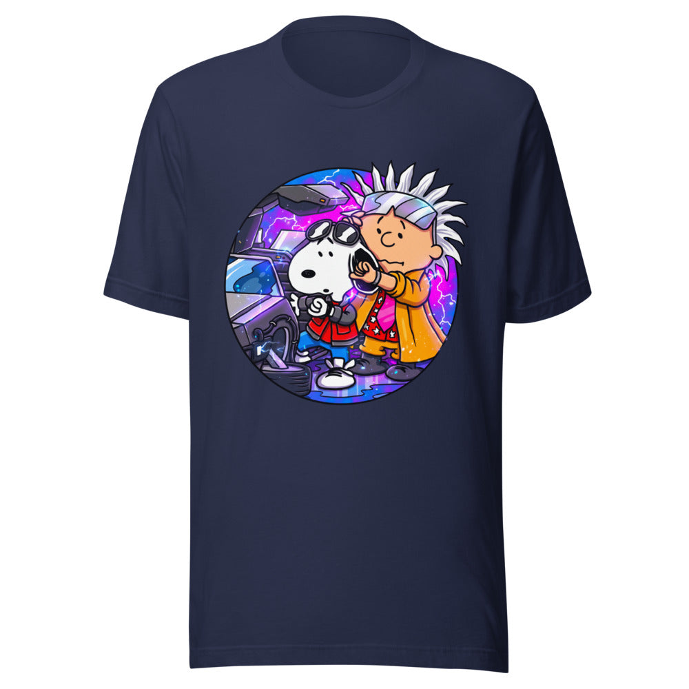 Playera Snoopy Marty Charlie Brown Doc DeLorean - Frente grande