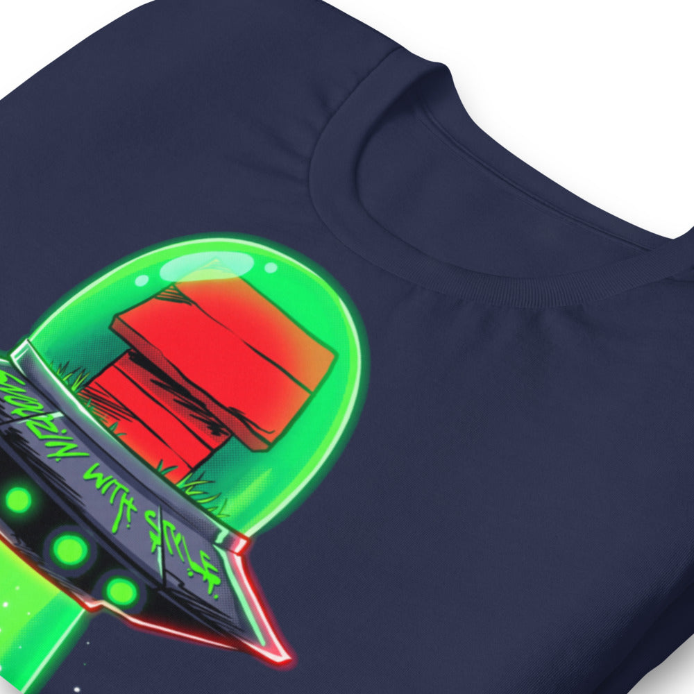 Playera Snoopy UFO Snoozin With Style - Doblado zoom