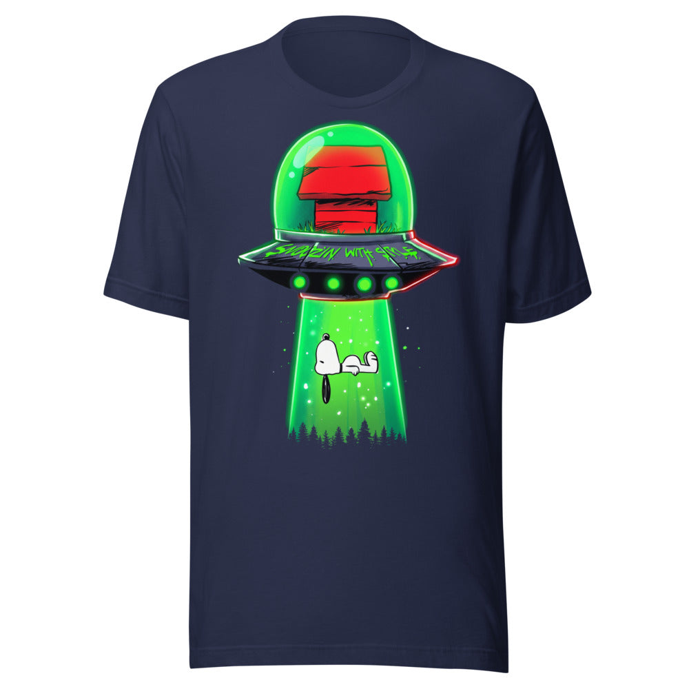 Playera Snoopy UFO Snoozin With Style - Frente grande