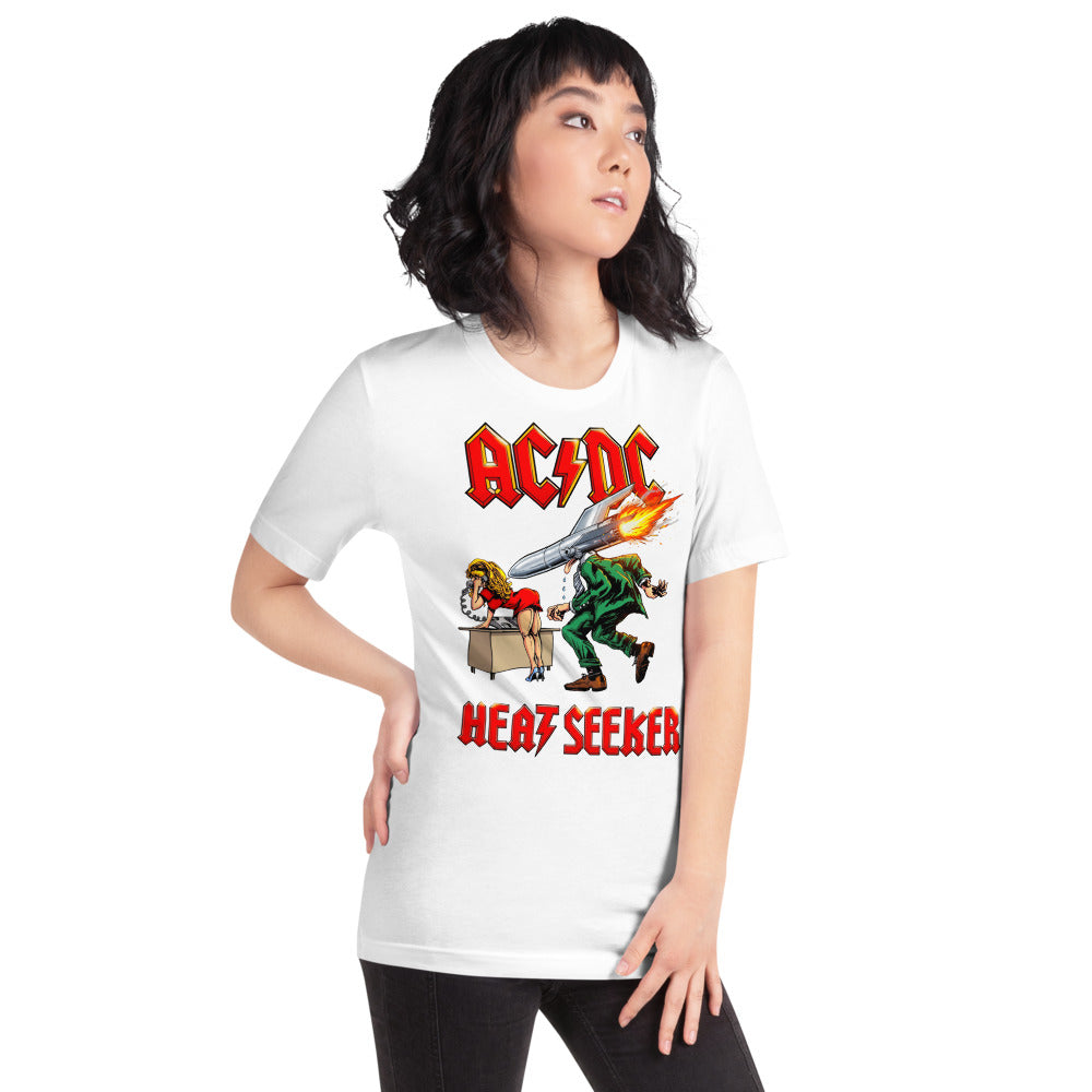 Playera ACDC Heat Seeker Missile - Modelo femenina