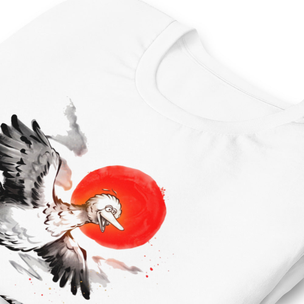 Playera Big Bird Ink Wash Flying Red Sun - Doblado zoom