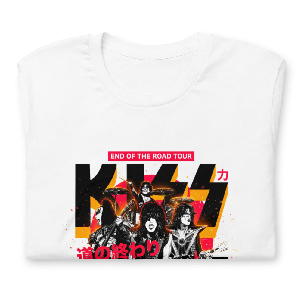 Playera KISS End Of The Road Tour Kanji - Doblado