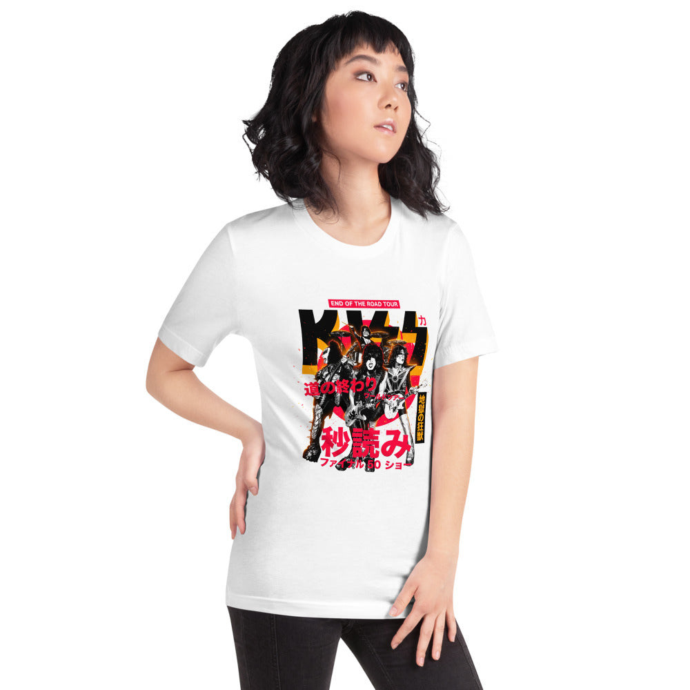 Playera KISS End Of The Road Tour Kanji - Modelo femenina