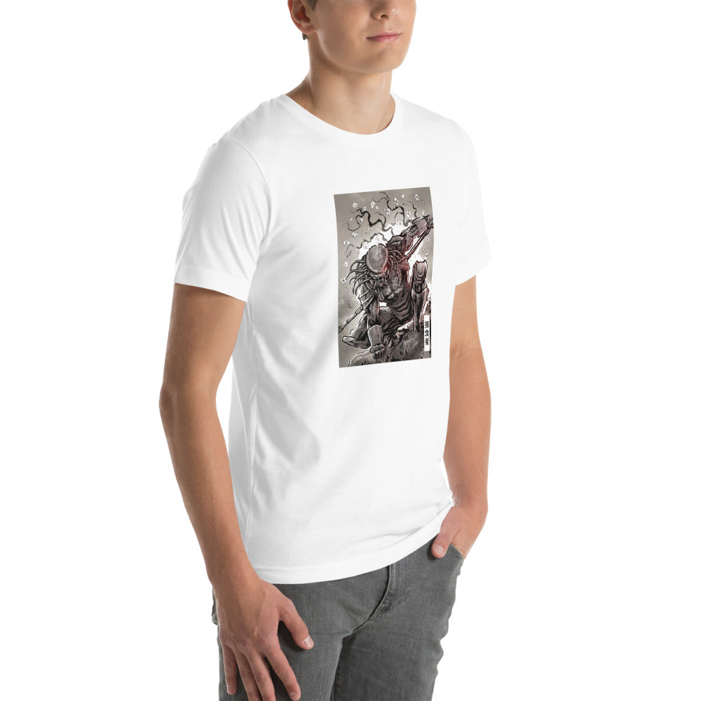Playera Predator Sumi e Ink Hunter - Modelo masculino lateral