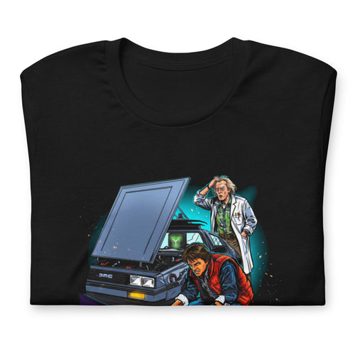 Playera Back To The Future Out Of Time Jumpstart - Doblado