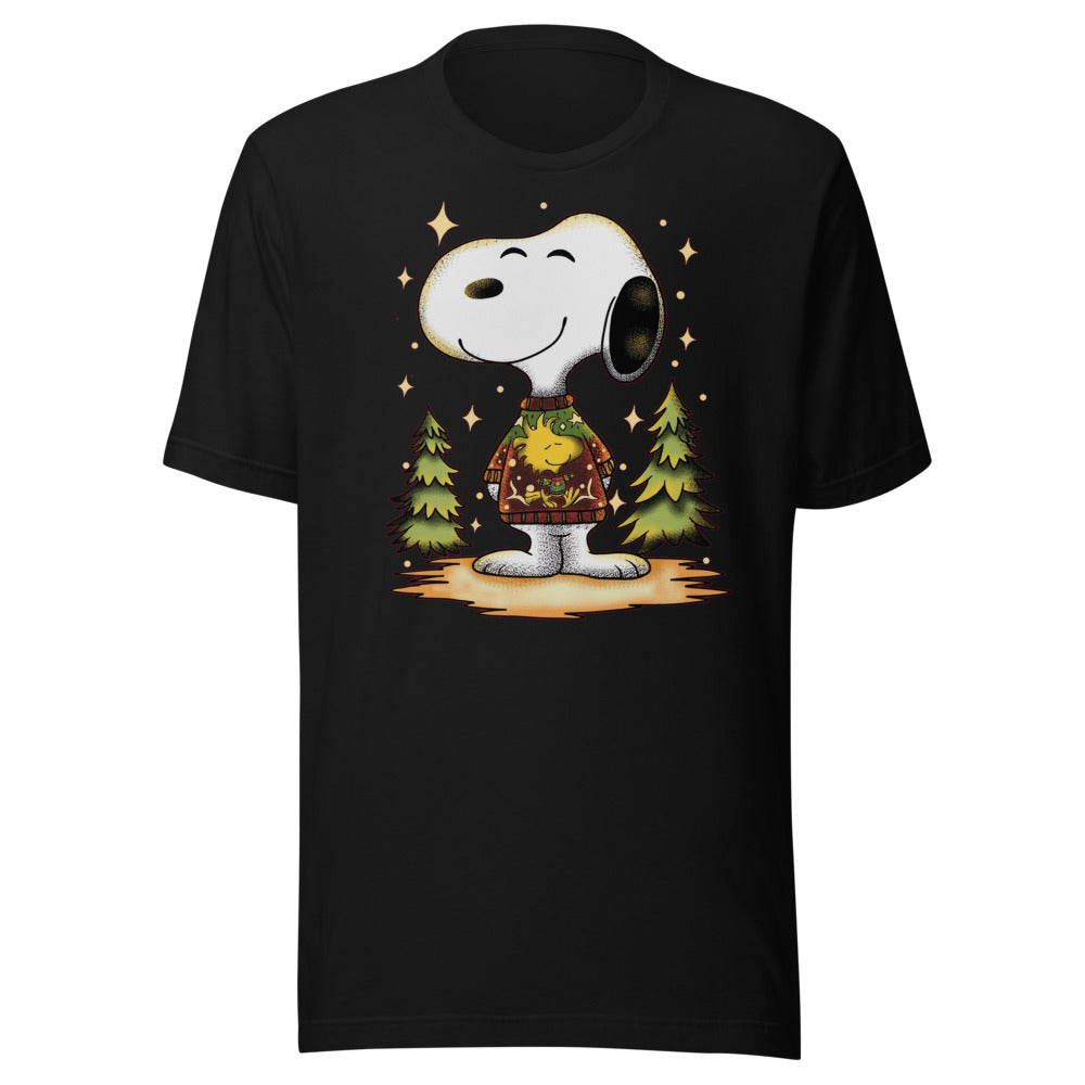Playera Beagle de Navidad - Frente grande