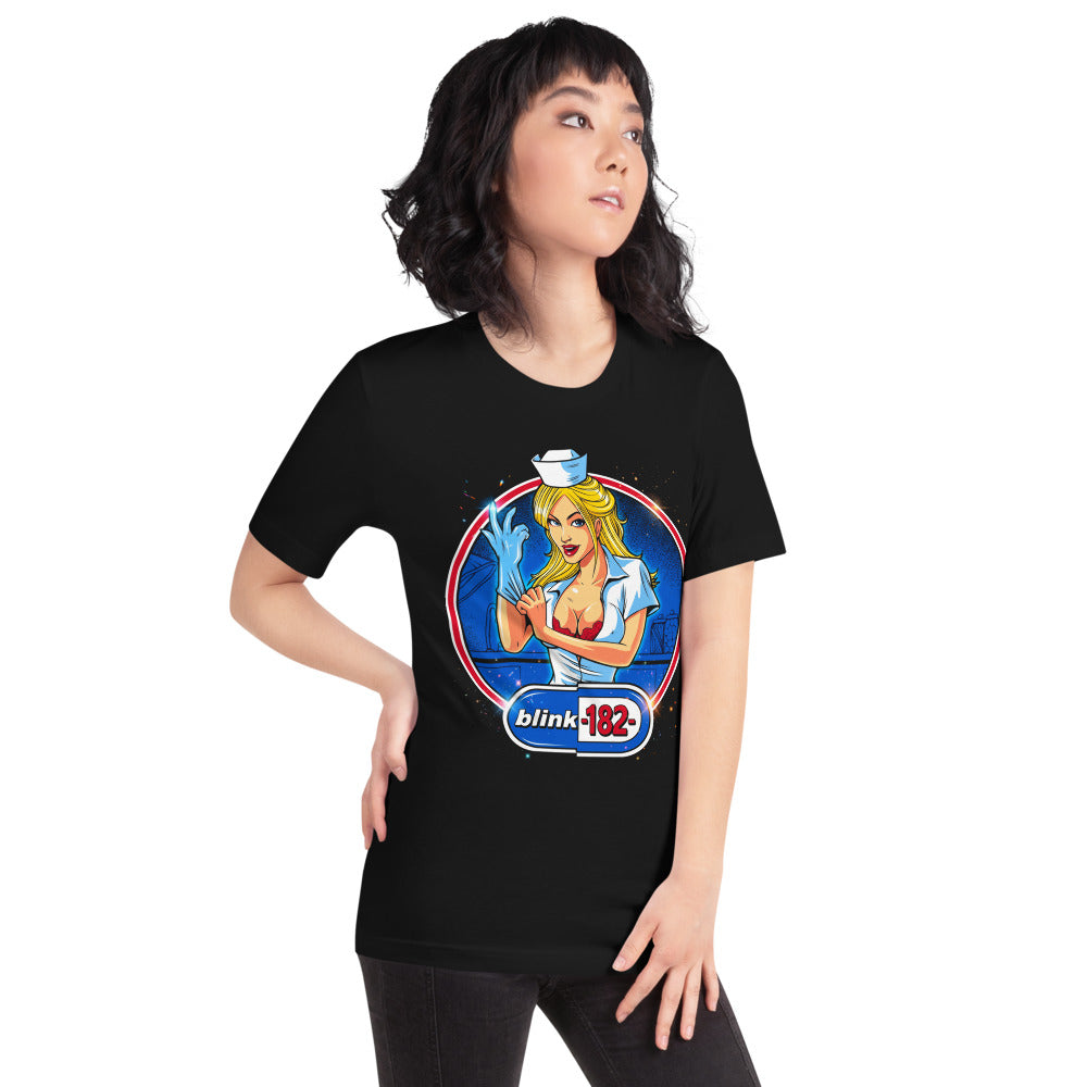 Playera Blink 182 Nurse Glove Capsule Logo - Modelo femenina