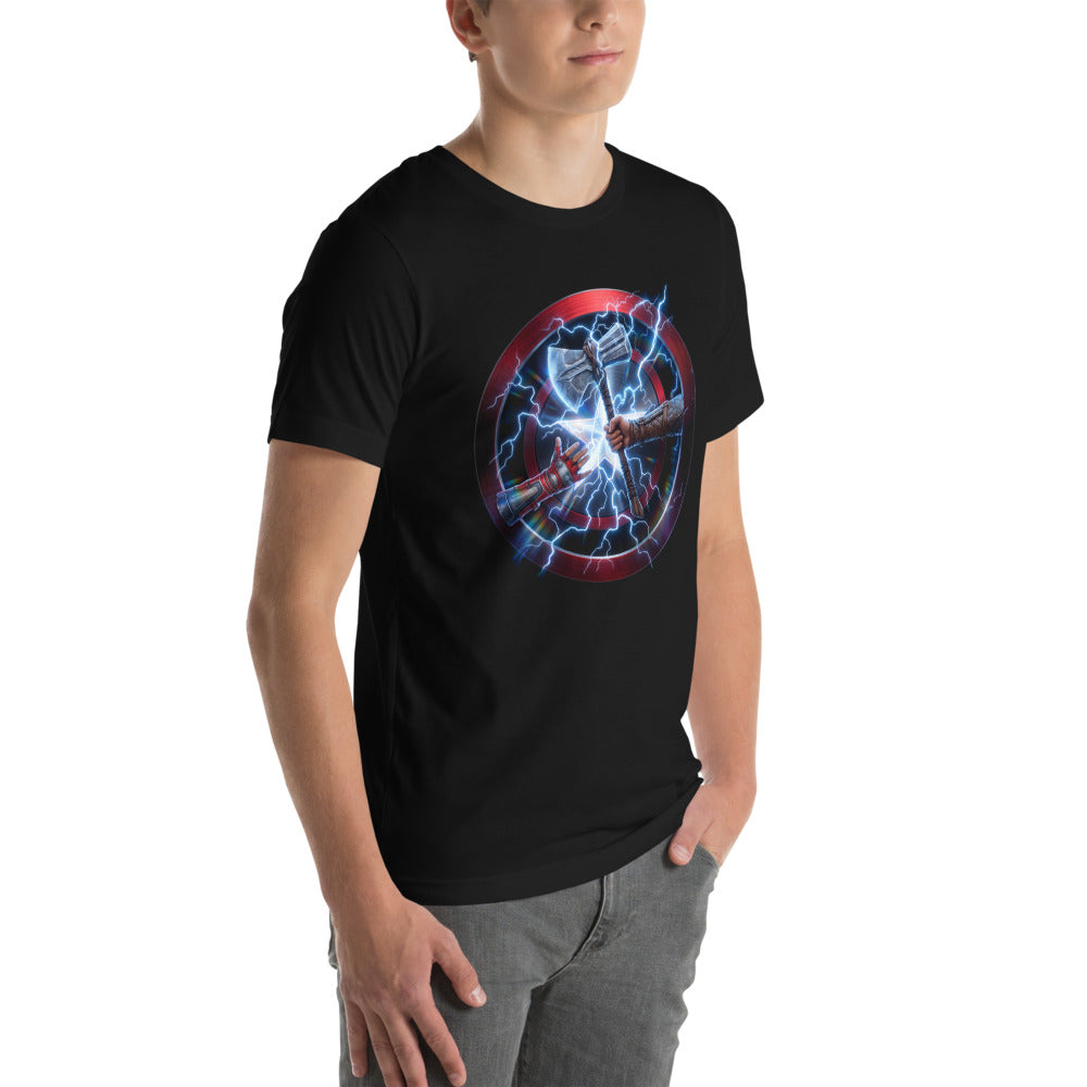 Captain America Thor Weapon Clash - Modelo masculino lateral