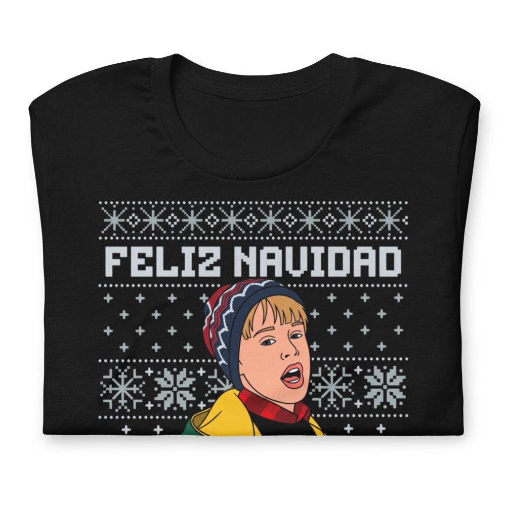 Playera Feliz Navidad Inmundo Animal Suéter Feo - Doblado