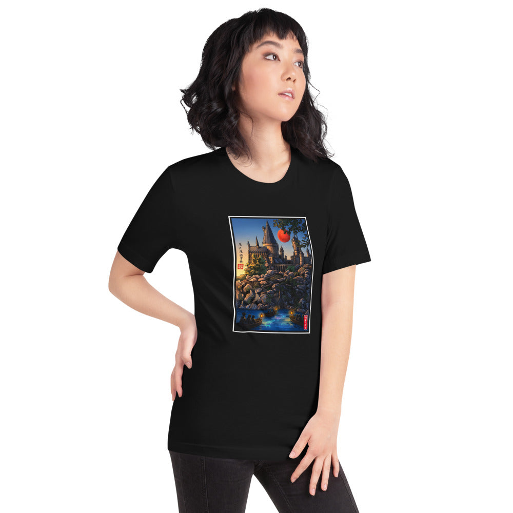 Ghibli Castle Cliffs Red Moon - Modelo femenina