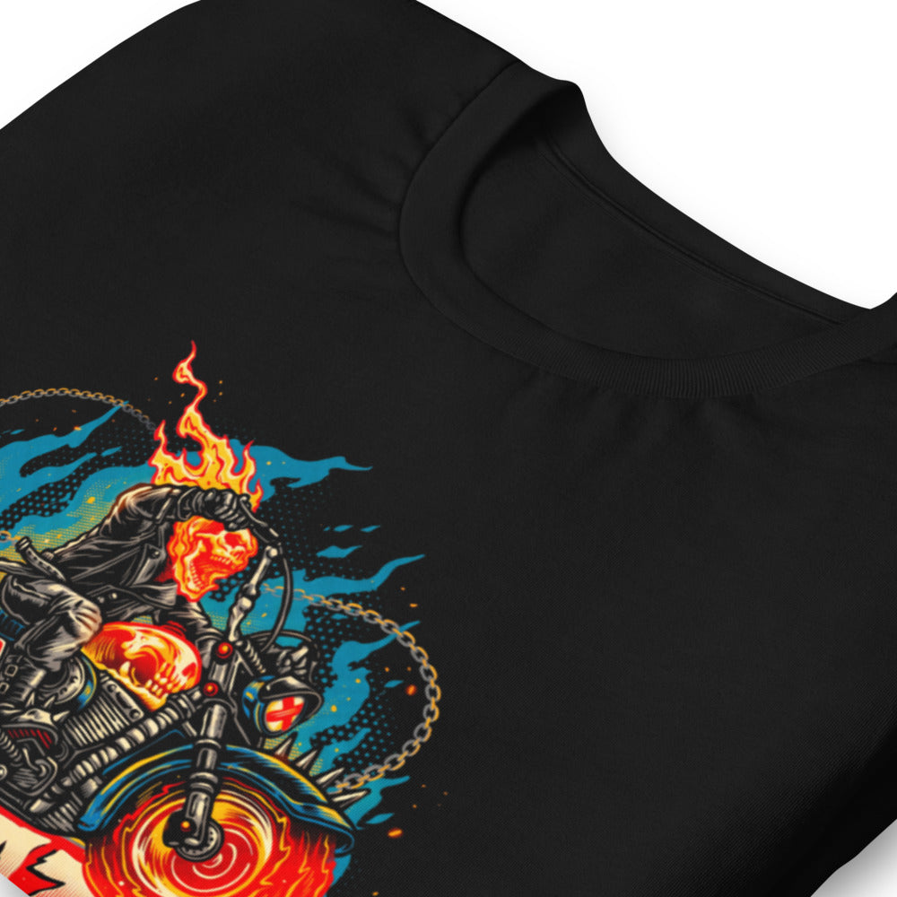 Playera Ghost Rider Blaze Spiked Chopper - Doblado zoom