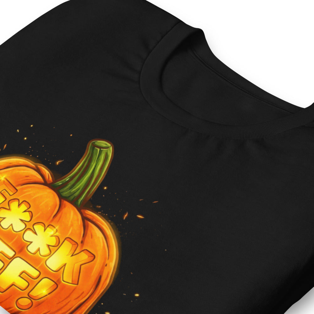 Playera Glowing Jack O Lantern Halloween Humor - Doblado zoom