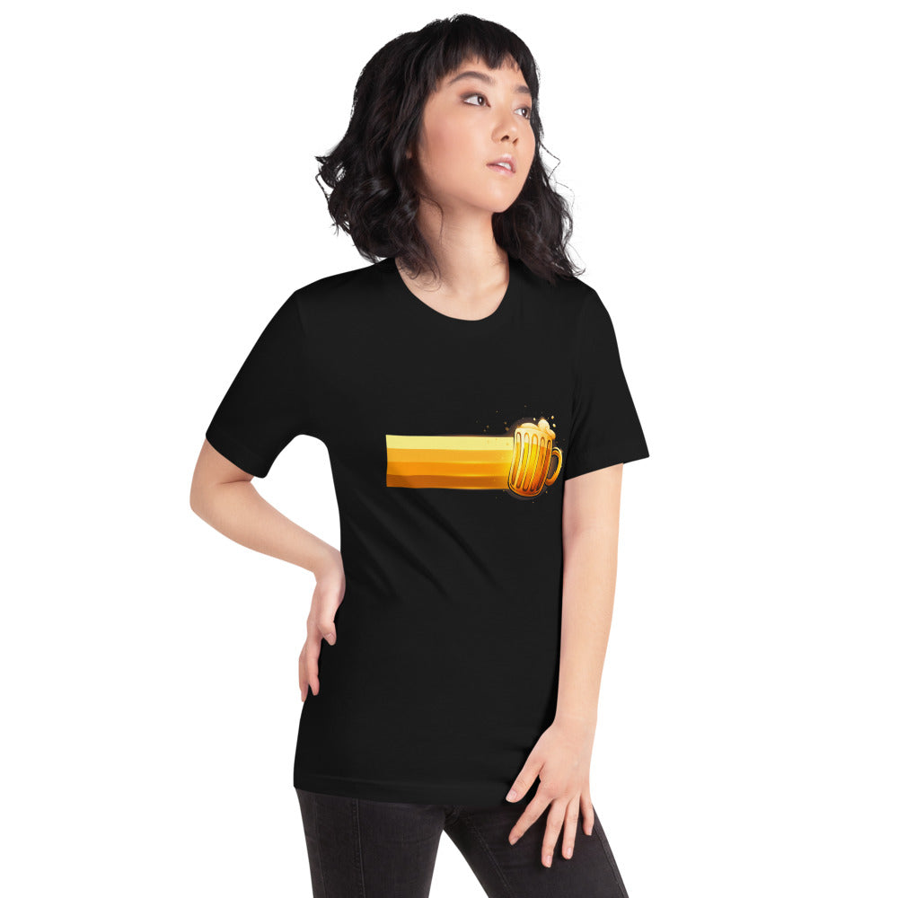 Playera Golden Beer Mug Foam - Modelo femenina