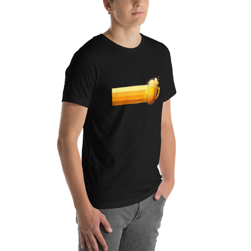 Playera Golden Beer Mug Foam - Modelo masculino lateral