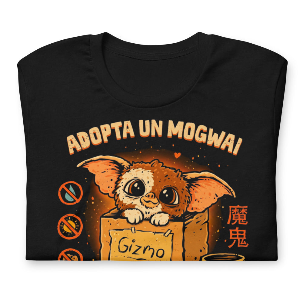 Playera Gremlins Gizmo Adopta Un Mogwai - Doblado