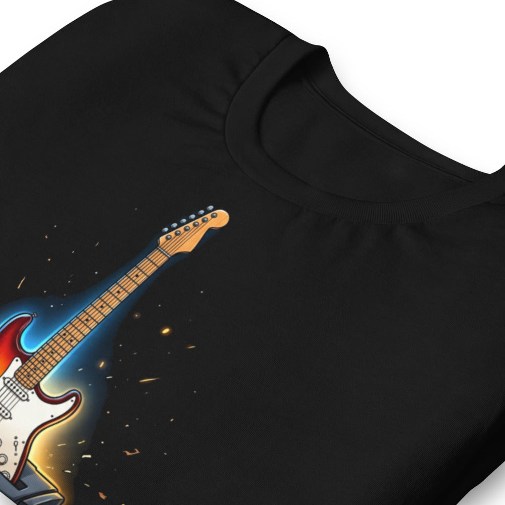 Playera Guitar Shredder Sunburst Paper Shredder - Doblado zoom