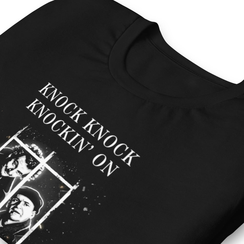 Playera Home Alone Knock Knock Kevin Door - Doblado zoom