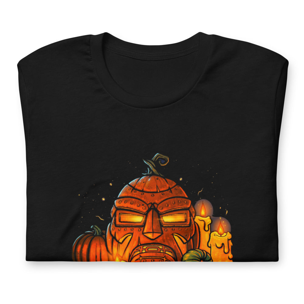 Playera Iron Mask Jack O Lantern Candles - Doblado