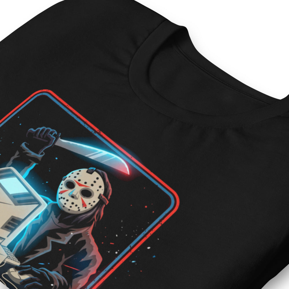 Playera Jason Campamento Cristal Hackers Desde 1980 - Doblado zoom