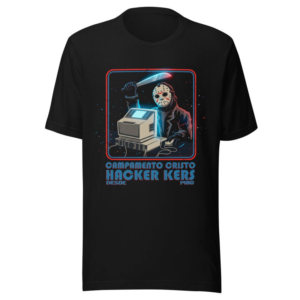 Playera Jason Campamento Cristal Hackers Desde 1980 - Frente grande