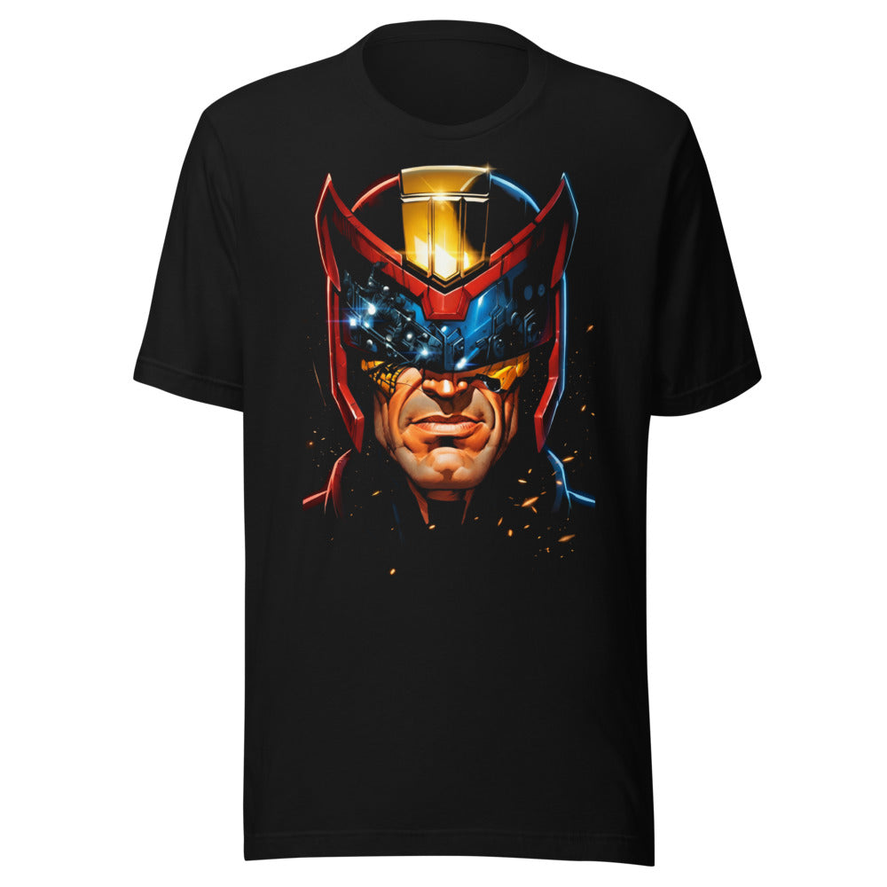 Playera Judge Dredd Golden Crest Helmet - Frente grande