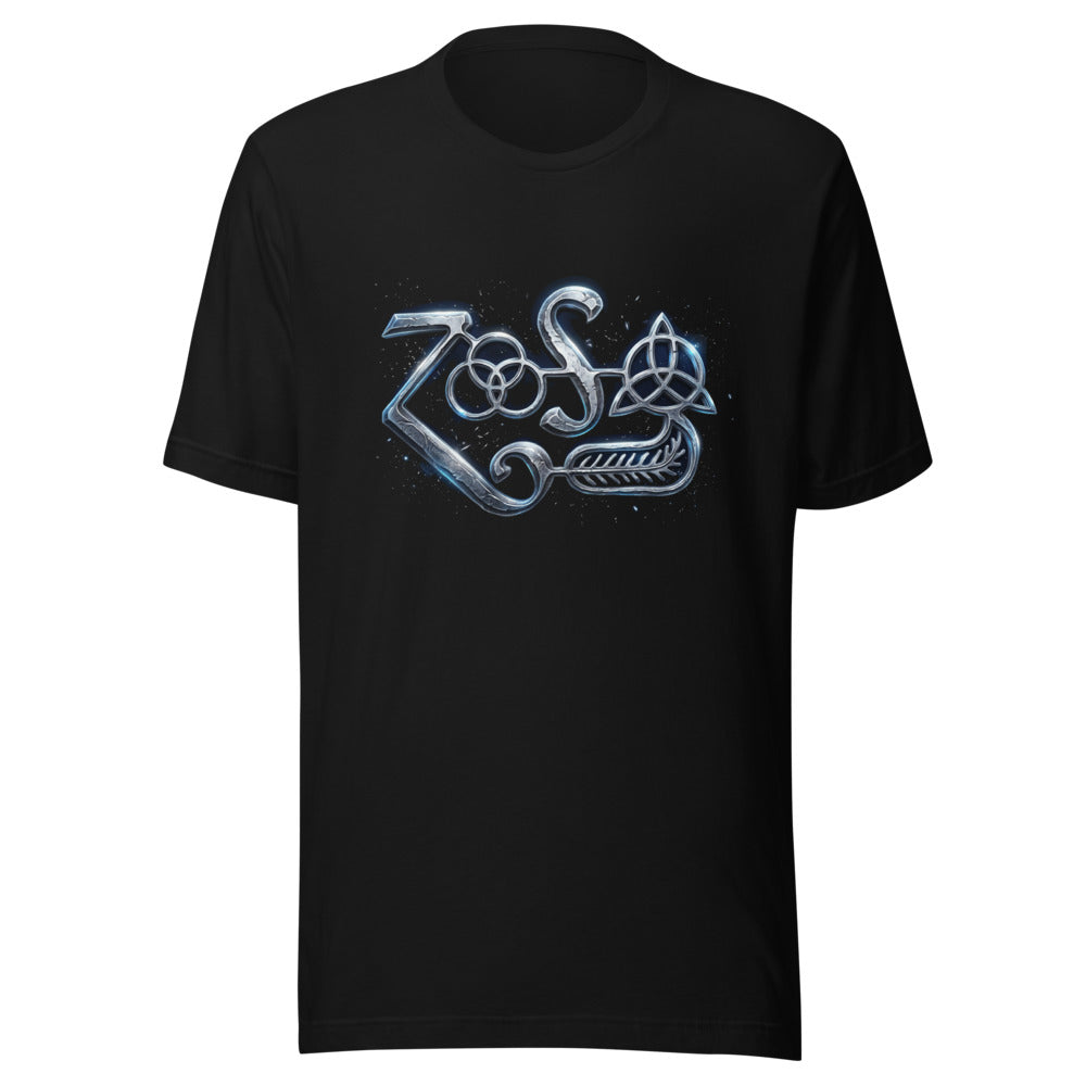 Playera Led Zeppelin Zoso Chrome Symbol - Frente grande