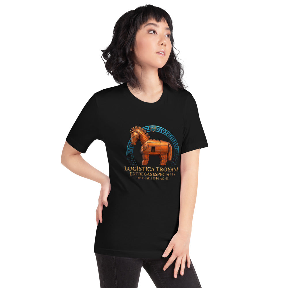 Logistica Troyana Trojan Horse Humor - Modelo femenina