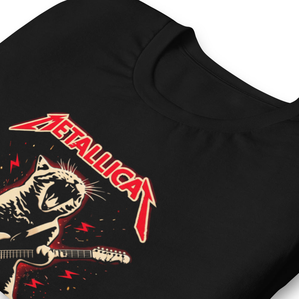 Playera Metallicat Screaming Cat Electric Guitar - Doblado zoom