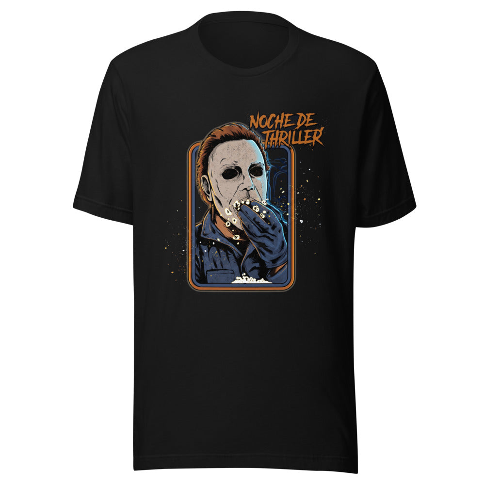 Playera Michael Myers Noche De Thriller Palomitas - Frente grande