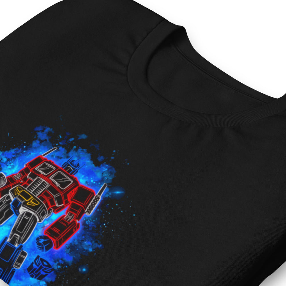 Playera Optimus Prime Neon Outline Nebula - Doblado zoom