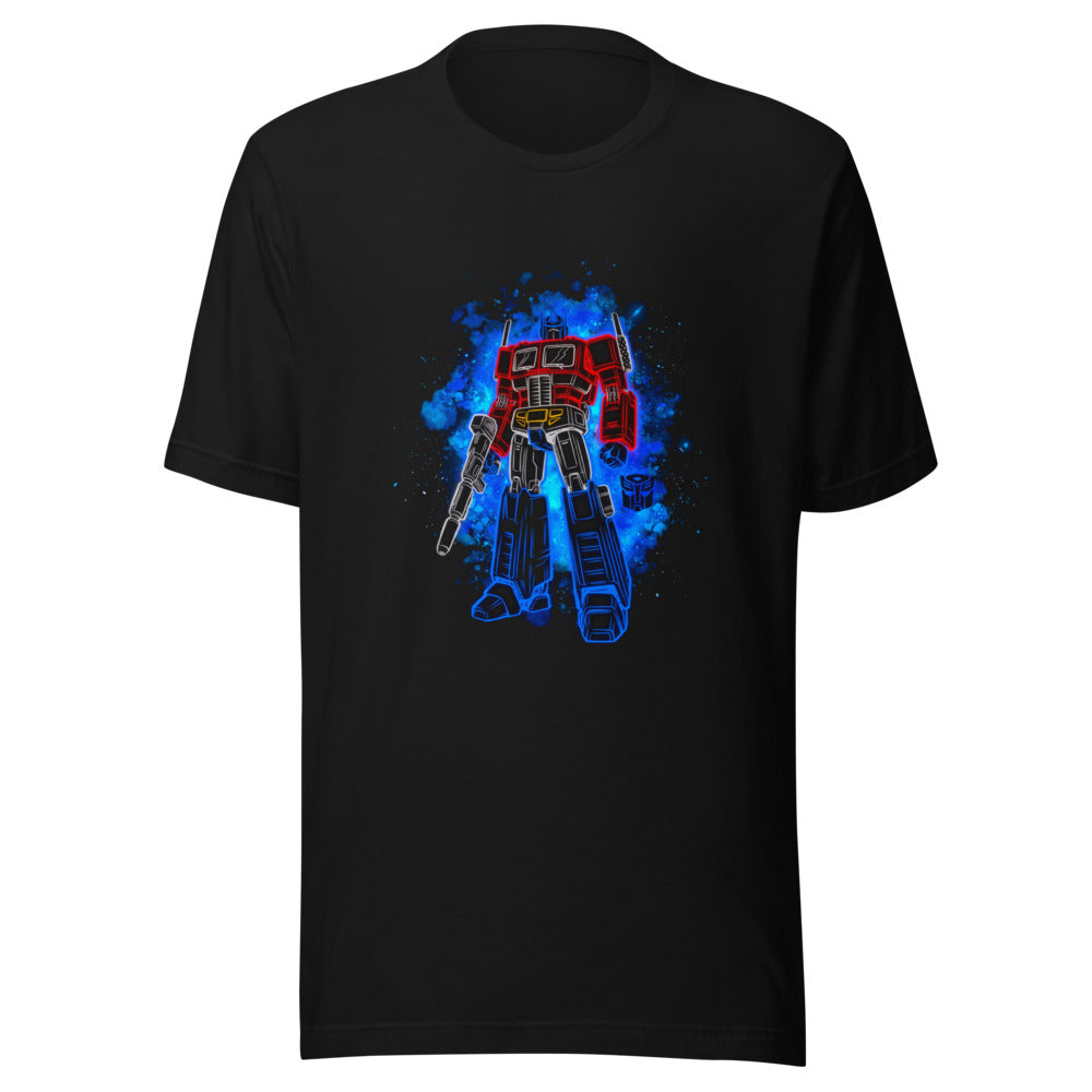 Playera Optimus Prime Neon Outline Nebula - Frente grande