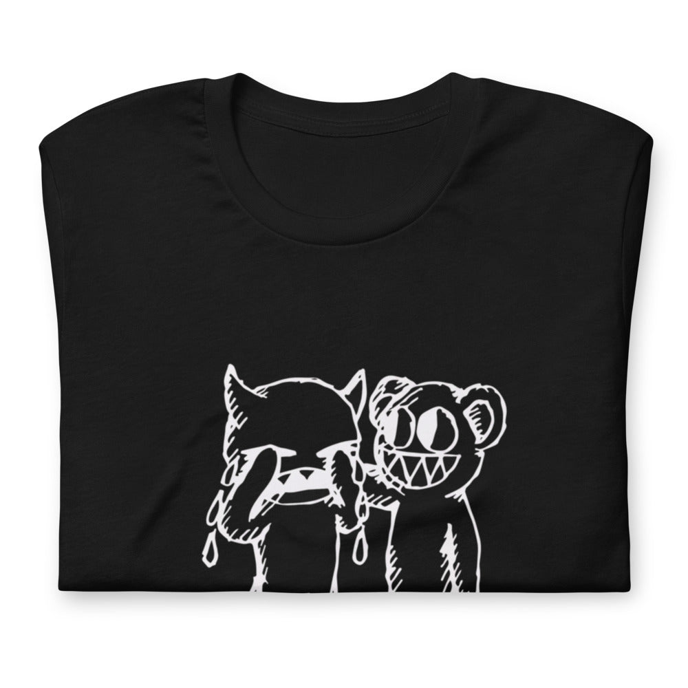 Radiohead Crying Bear Cat Cute - Doblado