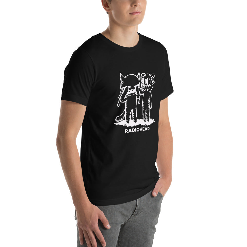Radiohead Crying Bear Cat Cute - Modelo masculino lateral