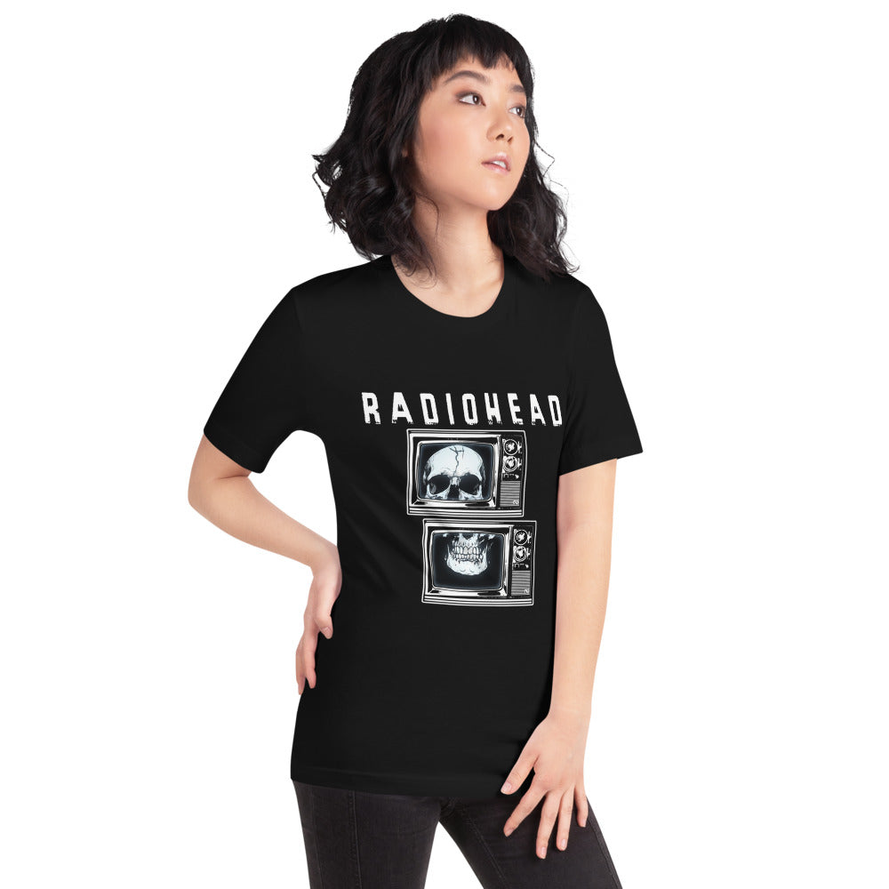 Radiohead Skull TV Retro - Modelo femenina