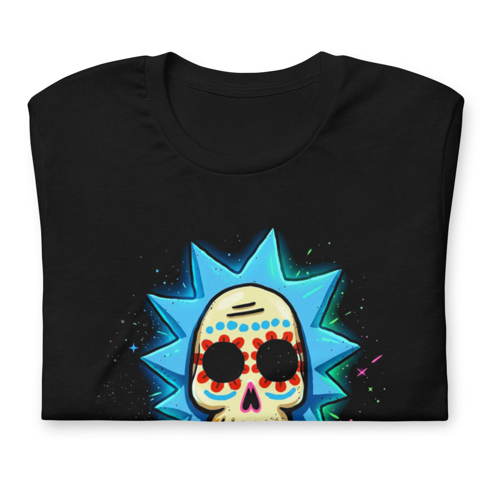 Playera Rick Sanchez Sugar Skull Science - Doblado