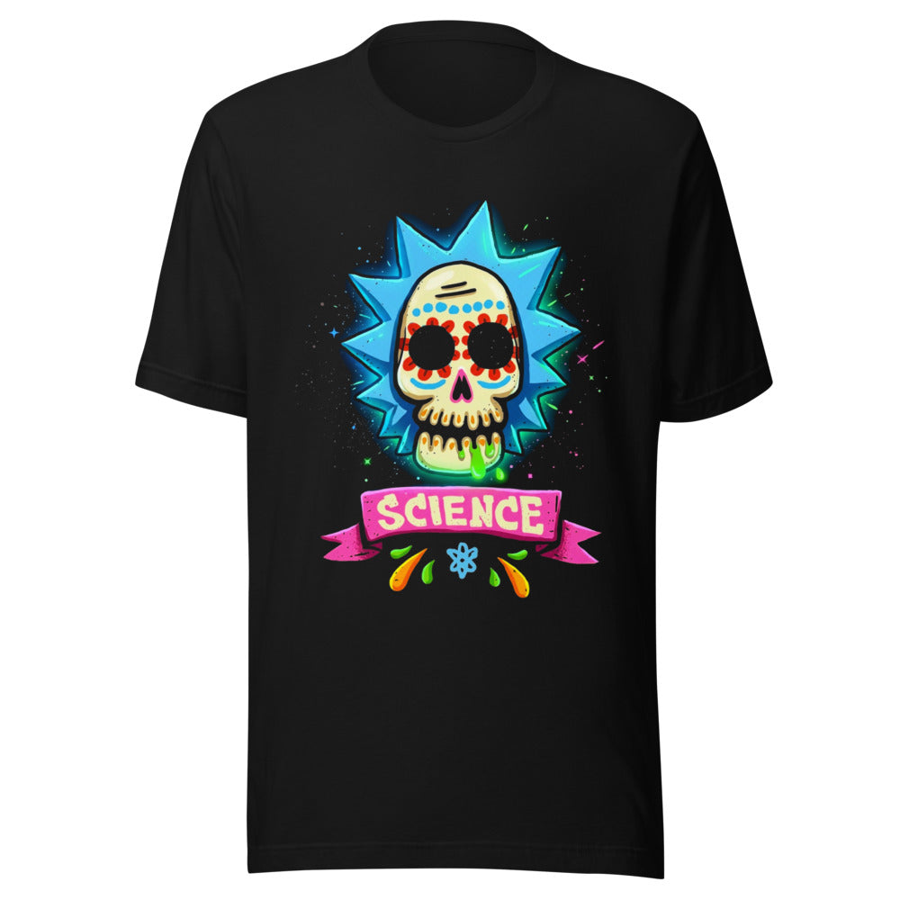 Playera Rick Sanchez Sugar Skull Science - Frente grande