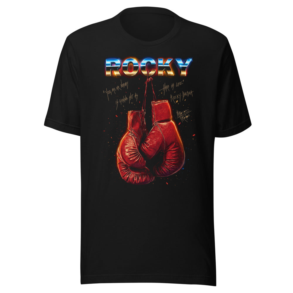 Playera Rocky Balboa Hard As Life Boxing Gloves - Frente grande