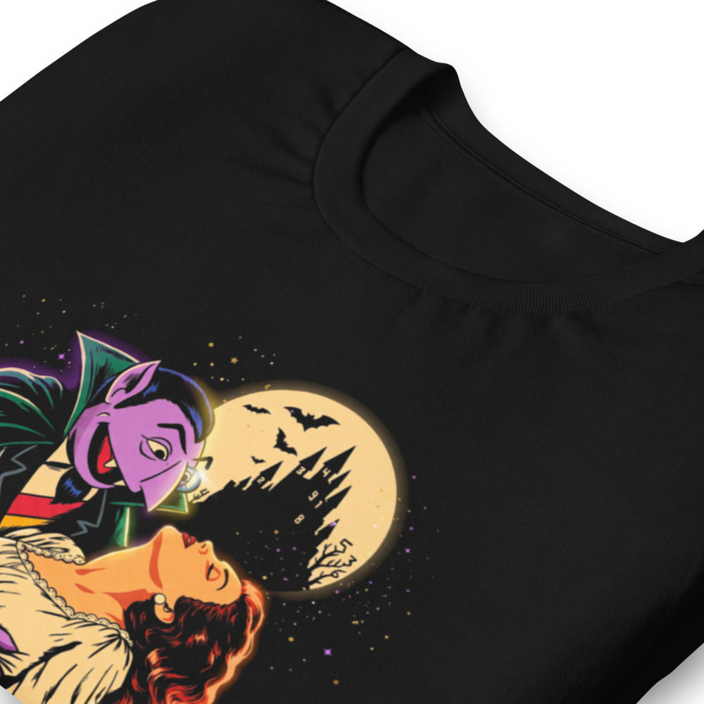 Playera Sesame Street Count Von Count Vampire Moon - Doblado zoom